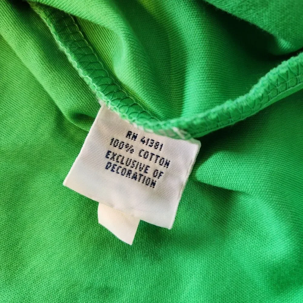 Polo Ralph Lauren Mens XL Green Short Sleeve Shirt Pima Soft Touch Orange Pony